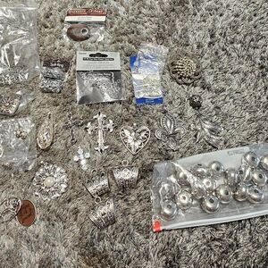 NEW Silver Jewelry Making Supplies Charms Findings